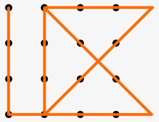 One Solution For Connecting 16 Dots With 6 Contiguous, - 16 Dot Puzzle Solution #8225289