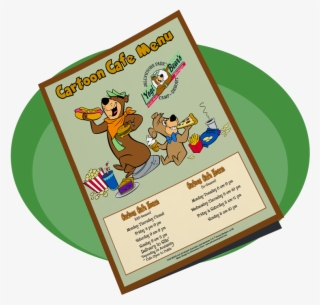 Cartoon Cafe Menu - Jellystone Park Cartoon Cafe #8225734