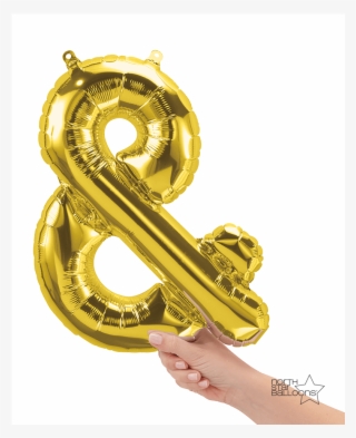 Gold 16" Foil Balloon - Balony Foliowe Znak End #8226017