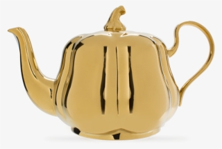 T2 Pumpkin Gold Teapot #8227921