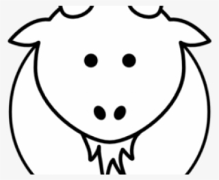 Goat Face Cliparts - Cartoon Coloring Pages #8229355