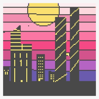 Vaporwave City - Illustration #8229504