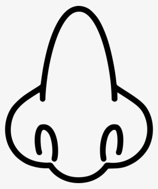 Svg Black And White Library Nose Full Face Anatomy #8229921