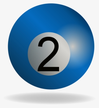 Png Images Billiards (id 27754) - Number 2 Billiard Ball #8230896
