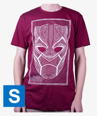 Black Panther Red Men's T-shirt - Emblem #8232045