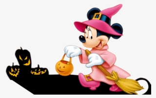 Minnie Mouse Donald Duck Halloween Clip Art - Minnie Mouse Halloween Png #8233380