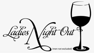 Ladies Night Out Clipart - Ladies Night Out With Wine #8233602
