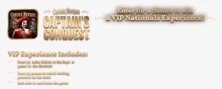 Enter For A Chance To Win A Vip Nationals Experience - Captain Morgan #8233678