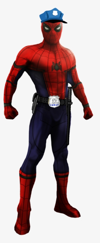 I Created This Image Of Spider Cop From Spider Man - Spiderman Transparent #8234292