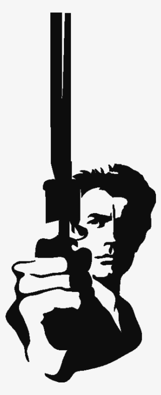 Sticker Clint Eastwood Portrait - Magnum Force Movie Poster #8237585