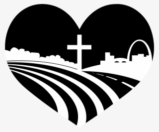 Logo Heartland Baptist Church Heart - Cross #8237855