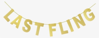 Last Fling Banner Bachelorette - Choker #8238720
