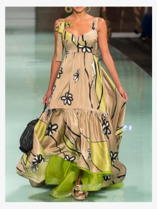 Crew Neck Green Women Prom Dress Swing Daily Dress - Dress #8239411