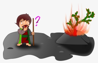 Moses And The Burning Bush Clipart #8239496