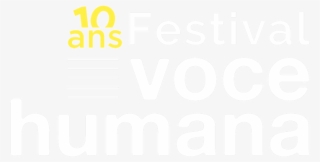 Voce Humana Logo10ans Blanc 800px - Poster #8239592