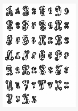 Fancy Monogram Font - Monochrome #8239681