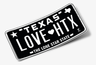 Love Htx Texas License Plate Sticker #8240244