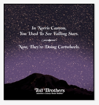 Toll Brothers Starry Sky Print Advertisement - Poster #8240333