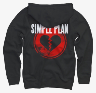 Broken Heart Icon Zip-up - Jet Lag Simple Plan Marie #8241171