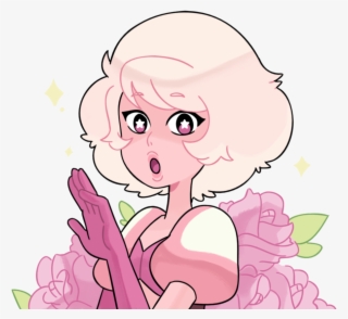 Face Hair Pink Flower Clothing Woman Nose Facial Expression - Steven Universe Pink Diamond Cute #8241630