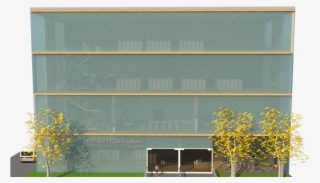 This Render Shows The Front Of The Building Displaying - Architecture #8242329