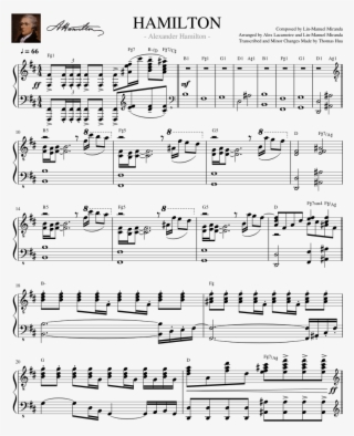 Alexander Hamilton - Sheet Music #8243159