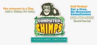 Computer Chimps Of Portland Oregon - Illustration #8243727