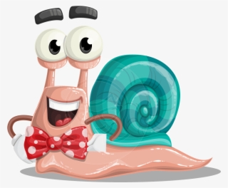 Snail Cartoon Vector Character Aka Shiloh The Gentleman - Illustration #8247532
