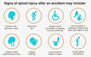 Sign Of Spinal Cord Injury After An Accident - Graphic Design #8247604