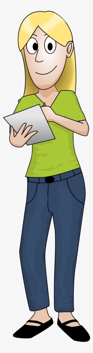 This Free Icons Png Design Of Writing Girl #8247719