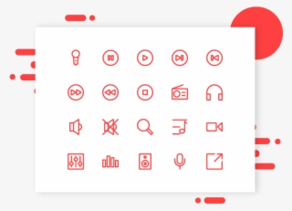 Music Icon Symbol Music Icon Outline Line Icon App - Circle #8248527