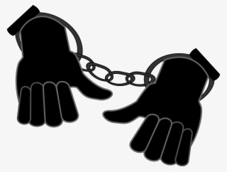 Handcuffs Clipart - Hands In Handcuffs Png #8248777