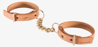 Maze Thin Leather Handcuffs Brown - Handcuffs #8248904