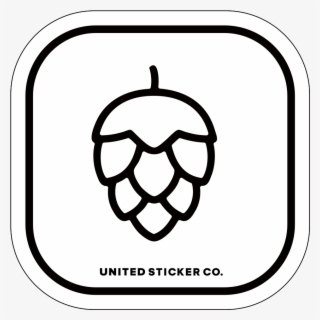 Hops Icon Badge Sticker - Beer #8250450