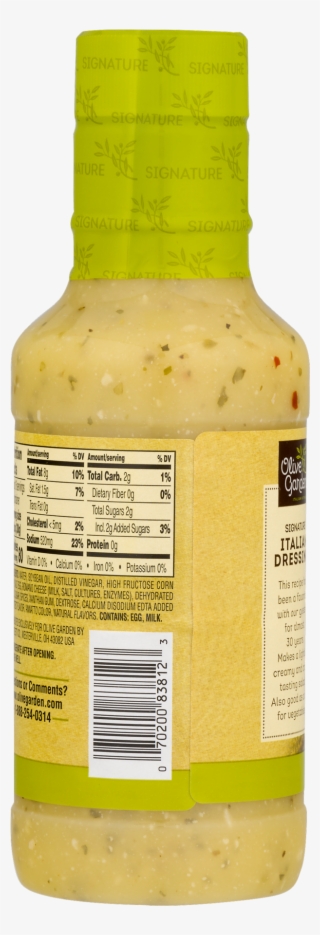 Olive Garden Dressing Carbs #8251506