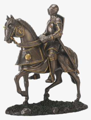 Noble Mounted Knight Statue Sc By Collectibles - Medieval Cavalry England #8252122