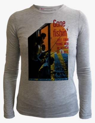 Beatles Fishing Women Grey - Long-sleeved T-shirt #8254877