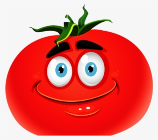 Healthy Food Clipart Tomate - Smiley Tomato #8255162