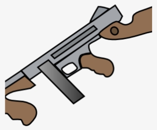 Machine Gun Clip Art Thompson Machine Gun Clip Art - Cartoon Gun Transparent #8256233