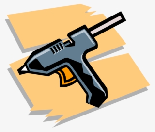 Vector Illustration Of Electric Hot Adhesive Glue Gun - Power Tools Clip Art #8256882