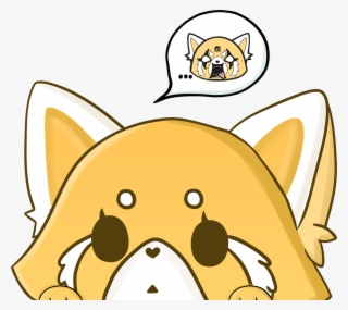 Red Panda Peeking Decal - Cartoon #8257674