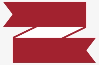 Red Half Half Ribbon Banner Join Line #8258034