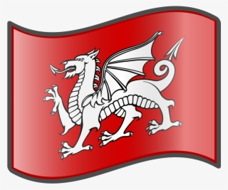 Nuvola White Dragon Of England Flag - Flag Of Wales #8259462