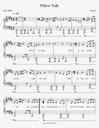 Zayn Malik - Pillow Talk - We Don T Talk Anymore Keyboard Notes #8260051