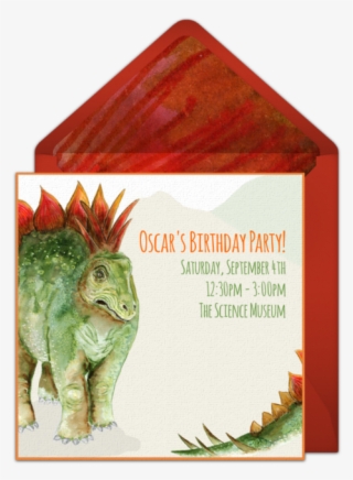One Of Our Favorite Free Birthday Party Invitations, - Dinosaur #8260211
