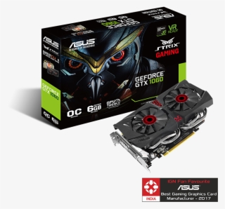 Asus Strix Geforce Gtx 1060 Oc Edition 6gb Gddr5 Gaming - Vga Asus Strix Gtx1060 Dc2o6g #8260353