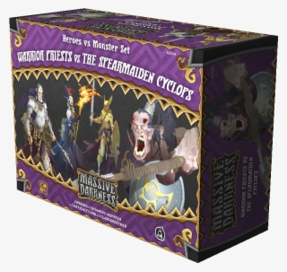 Heroes Vs Monster Set - Massive Darkness Warrior Priests Vs Spearmaiden Cyclops #8260470