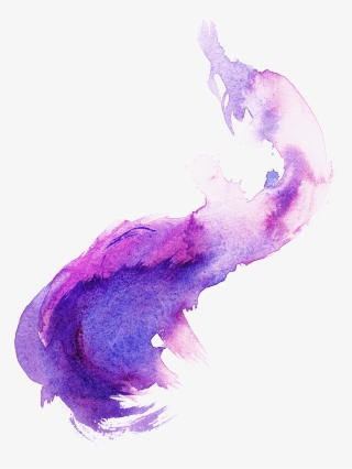 Transparent Purple Watercolor Png #8260989