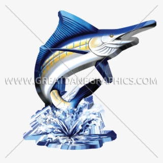 Swordfish Png Clip Art - Blue Marlin Jumping Out Of Water #8260990