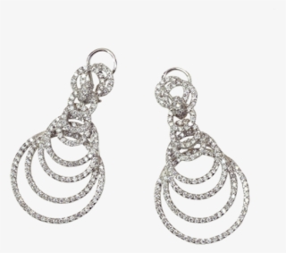 Concentric Circle Diamond Earrings - Earrings #8261811